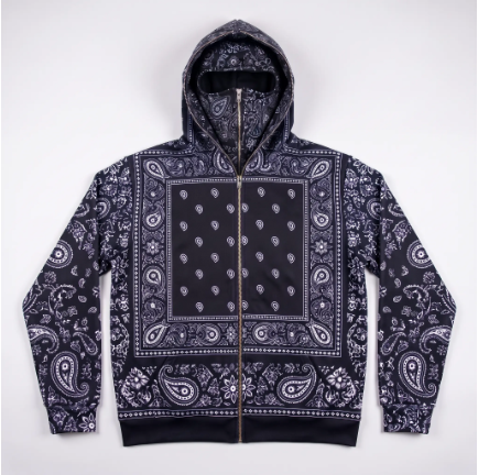 Paisley Ski mask Hoodie