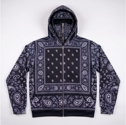 Paisley Ski mask Hoodie